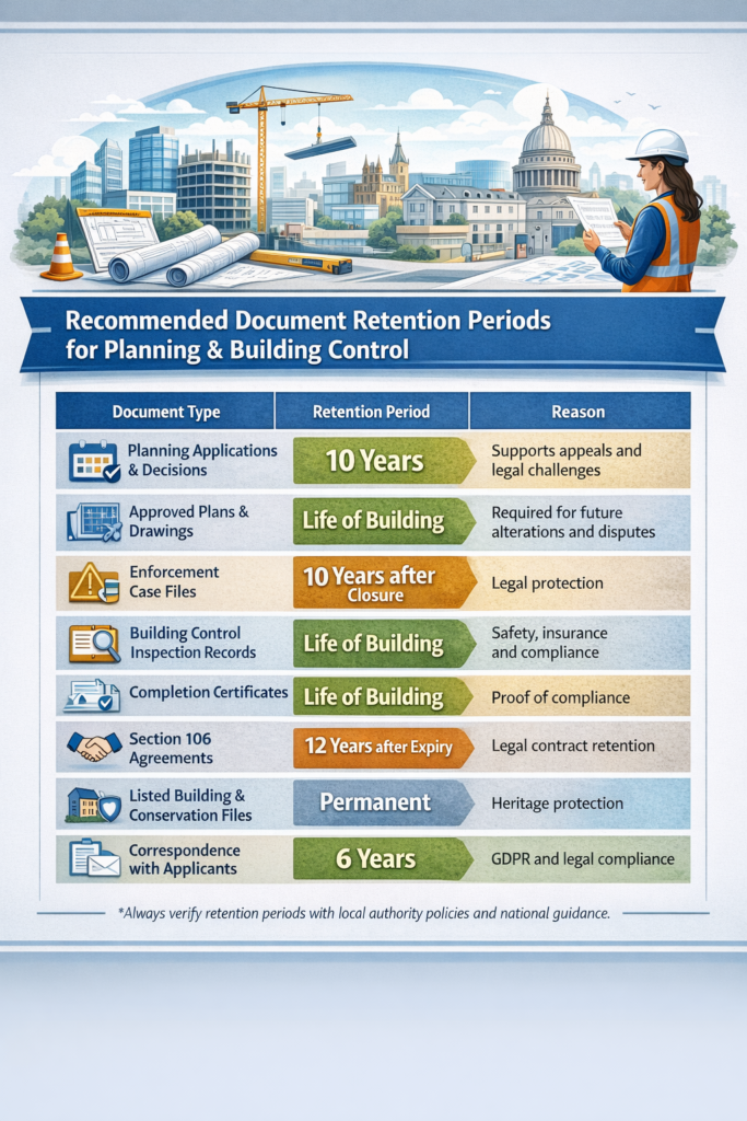 Document Retention Guide for Planning & Building Control