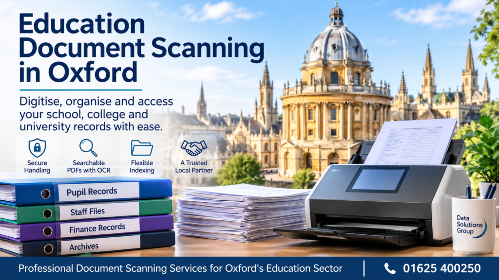 Education Document Scanning in Oxford